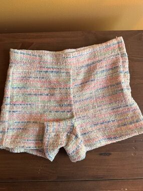 Janie and Jack size 7 multicolor side zip shorts